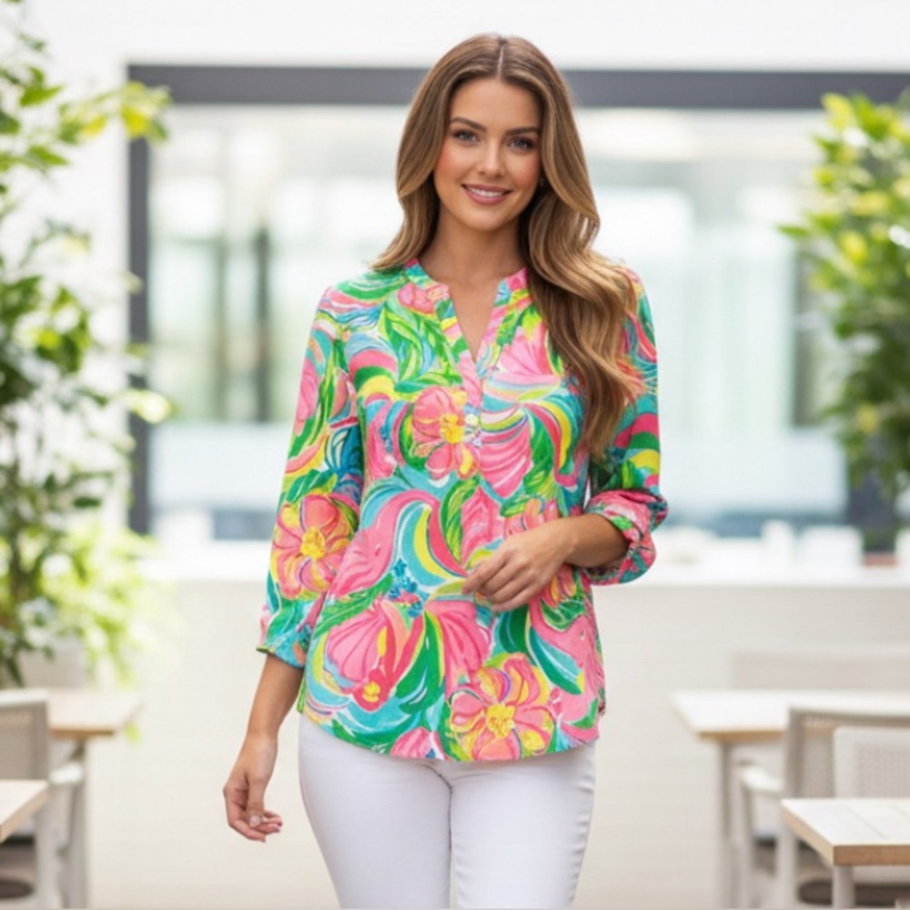 Lilly Pulitzer Women’s Silk Blouse. Size S